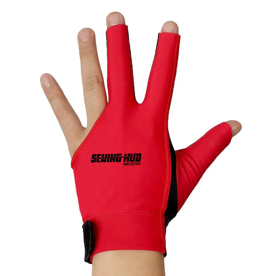 Guantes de billar de 3 dedos Guantes de Taco de billar para hombres y mujeres Accesorios de billar