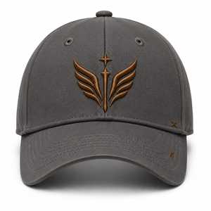Gorra de Béisbol Personalizada de 6 Paneles de Sarga de Algodón con Bordado 3D, Gorra de Béisbol Ajustable de Lujo con Logotipo Bordado Premium - Product Image 1