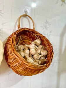 Cesta colgante decorativa de ratán natural para decoración de cocina casera Artículo de precio barato de alta calidad - Product Image 2