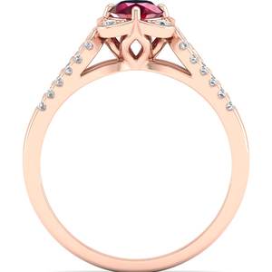 Anillo de Compromiso de Plata de Ley 925 con Moissanita, Diseño Exclusivo REYES, para Mujer, Precio al por Mayor, Gema de Rubí, Joyería Fina - Product Image 4