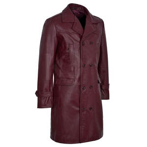 Abrigo de Cuero para Hombre 2026, Estilo Largo y Duradero, Ajuste Cómodo, Ideal para Conjuntos de Invierno, Moda Formal - Product Image 3