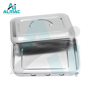 ALMAC Logo personnalisé Plateau de laboratoire chirurgical en acier inoxydable de haute qualité avec couvercle Ensemble d'instruments manuels pour la chirurgie Malinmaus - Product Image 3