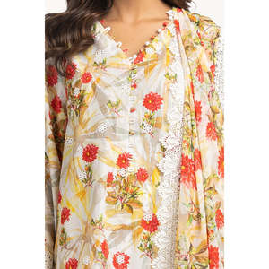 ชุดลำลองสีขาวพิมพ์ลาย 3 ชิ้นสำหรับผู้หญิงสำหรับฤดูร้อน - Product Image 1