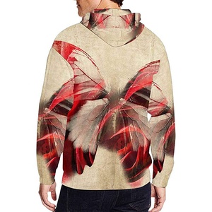 Sweat-shirts à capuche zippés pour hommes, manches longues, coupe classique, en molleton 100% coton, fermeture éclair intégrale, écologiques, vente en gros - Product Image 5