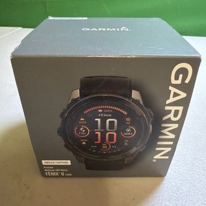 MEILLEURE OFFRE Nouvelle montre connectée GPS multisports haut de gamme Garmin Fenix 8 51 mm, solaire, saphir - Product Image 1