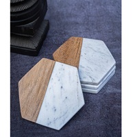 Sous-verres ronds de luxe modernes en marbre de haute qualité, écologiques, nouveau design, accessoires de décoration de table, tapis et coussinets en gros