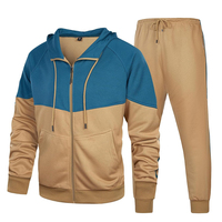 Survêtement en molleton 100% coton pour homme, taille plus, vintage, à capuche, uni, écologique, de haute qualité, imprimé sur mesure, pour le jogging d'hiver