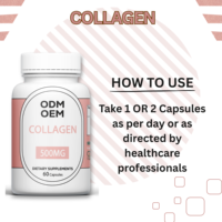 Capsules de collagène pur, formule naturelle à base de protéines, complément alimentaire de haute qualité à base de plantes pour une utilisation quotidienne