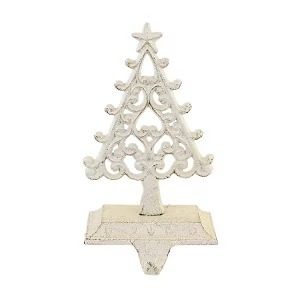 Élégant porte-bas de Noël en métal étoile dorée fête vacances décoration de la maison crochet de cheminée - Product Image 5