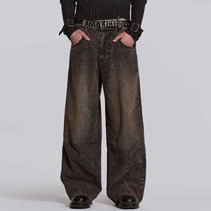 Pantalones Deportivos Holgados para Hombre, Cintura Media, 100% Algodón, Logotipo Bordado, Pantalones Casuales, Cintura Elástica, Felpa, Estilo Urbano, Invierno - Product Image 6