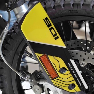 Adesivi 3D Compatibili per Moto Husqvarna Norden 901, Protezioni Forcella e Parafango Alto - Product Image 1