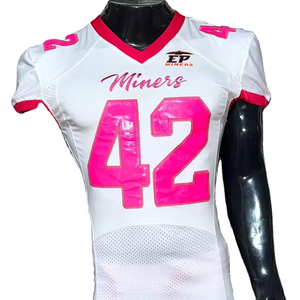 Maillot de football américain, maillot de supporter, broderie par sublimation, grande taille, 7v7, drapeau, photo réelle, usine du Pakistan, tous les sports - Product Image 1