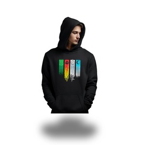 Sudadera con Capucha de Felpa 100% Algodón para Hombre, de Alta Calidad, con Logotipo Bordado Personalizado, Técnica de Impresión Puff, para Invierno, Superventas OEM - Product Image 4