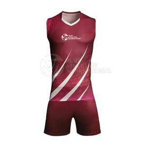 Uniforme de voleibol para mujer, conjunto de Jersey deportivo y pantalones cortos con estilo, uniforme de voleibol para hombre de diseño personalizado - Product Image 1