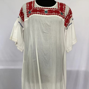 2025เดรสสไตล์โบฮีเมียนหวานสำหรับฤดูร้อนสไตล์ฝรั่งเศสพิมพ์ลายแบบชั้นหรูหราสำหรับเด็กผู้หญิงชุดเดรสลำลองทรงหลวมครึ่งตัว - Product Image 1