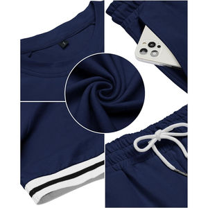 Ensemble short t-shirt personnalisé survêtement vêtements d'été pièce 2 t ensemble chemise et short pour hommes - Product Image 5