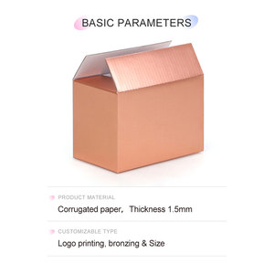 Laser Gold Silver Carton Design Your Own 3-layer Corrugated Packaging Carton Support Custom Size Printing Logo - Product Image 3