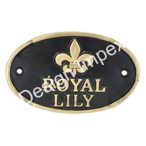 ป้ายโลหะรูปมงกุฎสไตล์นอร์ดิกสุดหรู รุ่น Royal ER CROWN สำหรับตกแต่งผนัง ขายดี - Product Image 5