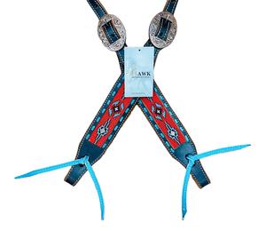 Venta caliente Premium One-Ear Western Tooled Leather Headstall Mejor precio Logotipo personalizado Tallado a mano Tachuela de equitación ecuestre - Product Image 3