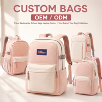 Sac à dos décontracté grande capacité résistant à l'eau pour étudiantes, avec ceinture à coussin d'air et fermeture éclair, en polyester