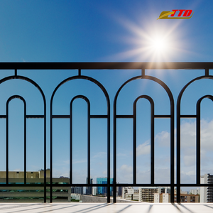 Rampe de balcon en fer forgé avec design artistique forgé à la main pour espaces extérieurs modernes fabriquée au Vietnam par un fabricant de confiance - Product Image 4