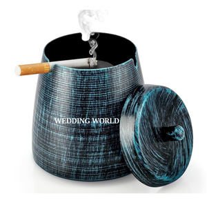 Metal Round <b>Ashtray</b> Premium Quality Handmade Designer <b>Ashtray</b> Classic Stylish Wholesale New Metal <b>Ashtray</b> - Product Image 6