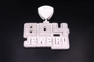 Pendentif Hip Hop en Acier Inoxydable avec Diamants CZ Personnalisé avec Logo - Product Image 2