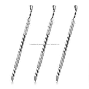 Empujador de Cutículas de Metal de Acero Inoxidable Reutilizable de Doble Cabeza Estilo Ruso con Puntas Biseladas en Forma de Herradura para Manicura y Pedicura Profesional - Product Image 6