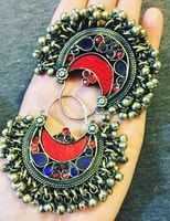 Collier choker vintage Kuchi tribal afghan gypsy fait main avec pendentif pièces de monnaie plaquées multicolores, taille ajustable, meilleure qualité, usage quotidien