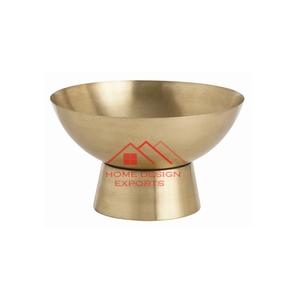 Round Metal <b>Bowl</b> Gold Finished Decorative for Kitchen and Home Decorative Accessories Supplies - Product Image 1