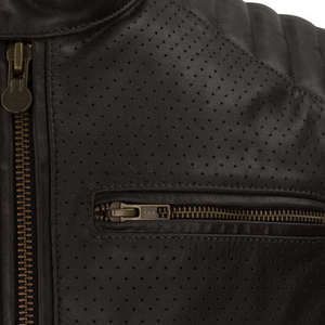 Chaqueta de Cuero para Motocicleta, Unisex, Resistente al Viento, Protectora, Chaqueta de Motociclista de Cuero Genuino, Suministro al por Mayor Personalizado para Importadores 2026 - Product Image 3