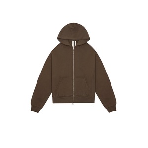 Men's Zip up Hoodie <b>Sweatshirt</b> 100% Cotton Zipper 500gsm Hoodie Heavyweight Plus Size French Terry Blank Hoodie <b>Sweatshirt</b> - Product Image 5