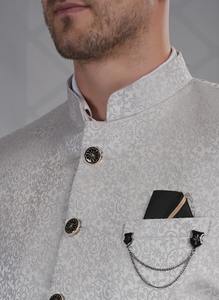 ชุดสูทสีเทาสำหรับผู้ชาย คุณภาพเยี่ยม ดีไซน์ทันสมัย เหมาะสำหรับงานธุรกิจ งานแต่งงาน และการใช้งานเชิงมืออาชีพ มีจำหน่ายในราคาส่งออกจากอินเดีย - Product Image 2