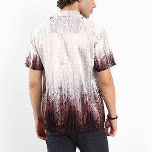 Camisas casuales con cuello cubano hechas a medida, multicolor, estilo único, disponibles en todas las tallas, camisas de manga corta con cuello cubano - Product Image 2