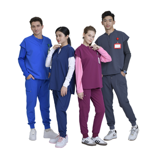 Uniforme médico unisex de enfermera de hospital transpirable de alta calidad personalizado con diseño de accesorios y logotipo - Product Image 4