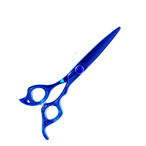 Ciseaux de coupe de cheveux professionnels Nevi couleur bleue enduit poignée fantaisie pour ciseaux de Salon de coiffure de barbier pour Salon - Product Image 2