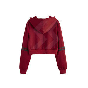 Outdoor Use Best Selling <b>Women</b> <b>Crop</b> Top <b>Hoodies</b> Fashion Clothing Durable Breathable Fleece <b>Women</b> <b>Crop</b> Top <b>Hoodies</b> - Product Image 2