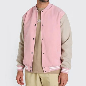 Venta al por mayor Hombres algodón abotonado cuello marinero deporte Letterman béisbol Varsity chaqueta Precio bajo carta Lettermen Chaquetas - Product Image 2