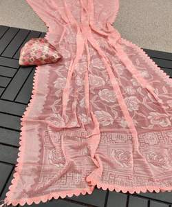 Atuendo étnico versátil para cada ocasión Sari moderno de bajo precio al mejor precio al por mayor: lujo asequible para la moda consciente - Product Image 1