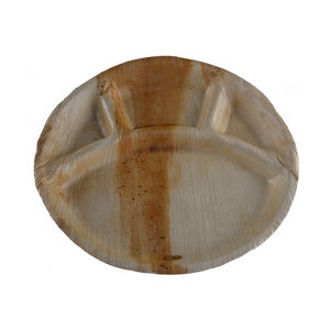 100% assiettes à dîner en feuille de palmier biodégradables naturelles assiettes portionnées jetables pour les fêtes de restauration directement de l'Inde pour les mariages - Product Image 4