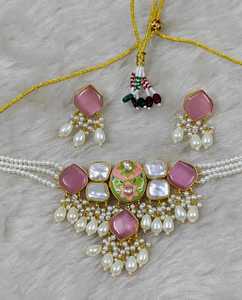 Top fabricant indien de bijoux de mode de mariée élégants avec perles multicolores de qualité supérieure pour fille - Product Image 2