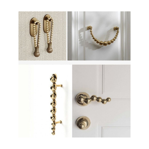 Longue poignée brossée en laiton nacré couleur bronze vintage pour armoires, tiroirs et portes de placards de luxe créatifs - Product Image 1