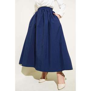 Waist Elastic Pocket <b>Parachute</b> <b>Skirt</b> Navy Blue - Product Image 3