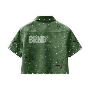 T-shirt décontracté d'été en coton biologique écologique à col rond pour femme, coupe oversize, noir, avec fermeture éclair, manches courtes, taille normale - Product Image 4