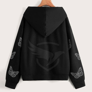 Private Label High Quality <b>Rhinestone</b> <b>Hoodies</b> Bulk Quantity <b>Rhinestone</b> <b>Hoodies</b> Cotton Made Customized <b>Rhinestone</b> <b>Hoodies</b> - Product Image 2