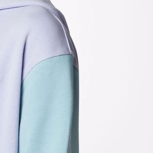 Sudadera con capucha y pantalones cortos de algodón de alta calidad, personalizados, transpirables, gruesos, blancos, con estampado en relieve, para mujer. - Product Image 5