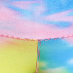 Leggings de gymnastique imprimés sublimés personnalisés pour femmes vêtements de Fitness taille haute avec poche sur les hanches Leggings de yoga décontractés taille moyenne - Product Image 6