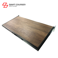 Barre de suspension murale perforée Swift Courser en bois de fer, 24 pouces, avec revêtement blanc thermolaqué, pour chaussures de sport, idéale pour garage