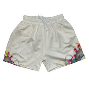 Pantalones cortos deportivos de malla de baloncesto informales para hombre de secado rápido de talla grande MOQ bajo cintura elástica sublimación impresa fabricante directo - Product Image 1