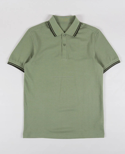 Camisa Polo Personalizada con Botones para Hombre, Transpirable, de Alta Calidad, Color Sólido, Estampado, MOQ Bajo, 180 g - Product Image 1